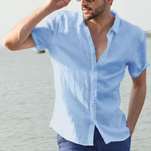 Short-Sleeved Men's Summer Shirt