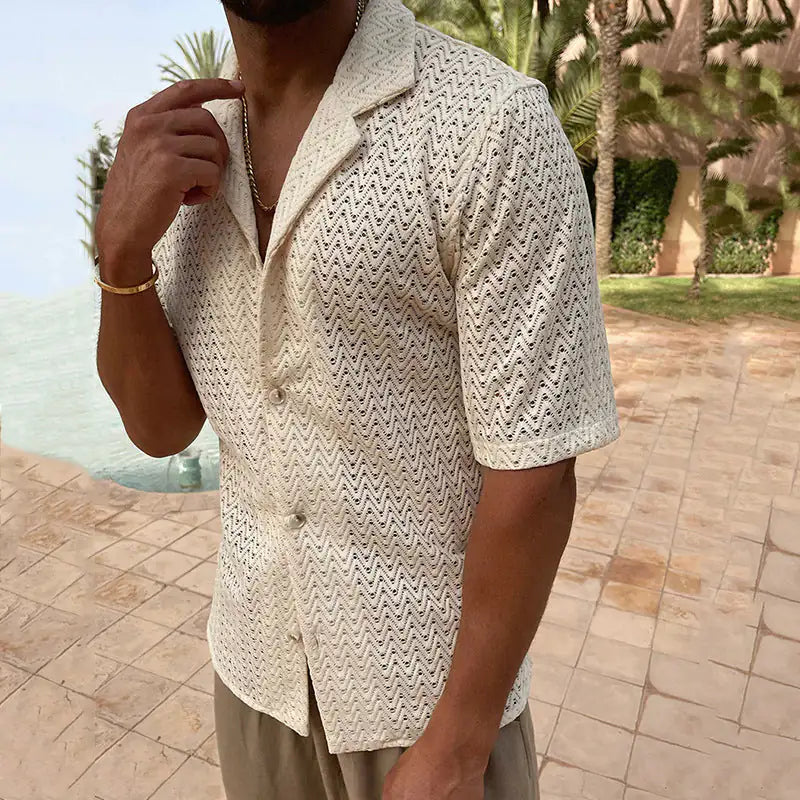 Mens spring Knit Shirts
