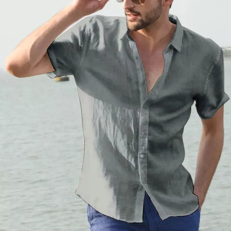 Short-Sleeved Men's Summer Shirt