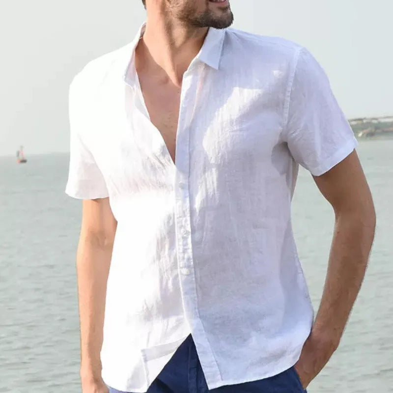 Short-Sleeved Men's Summer Shirt